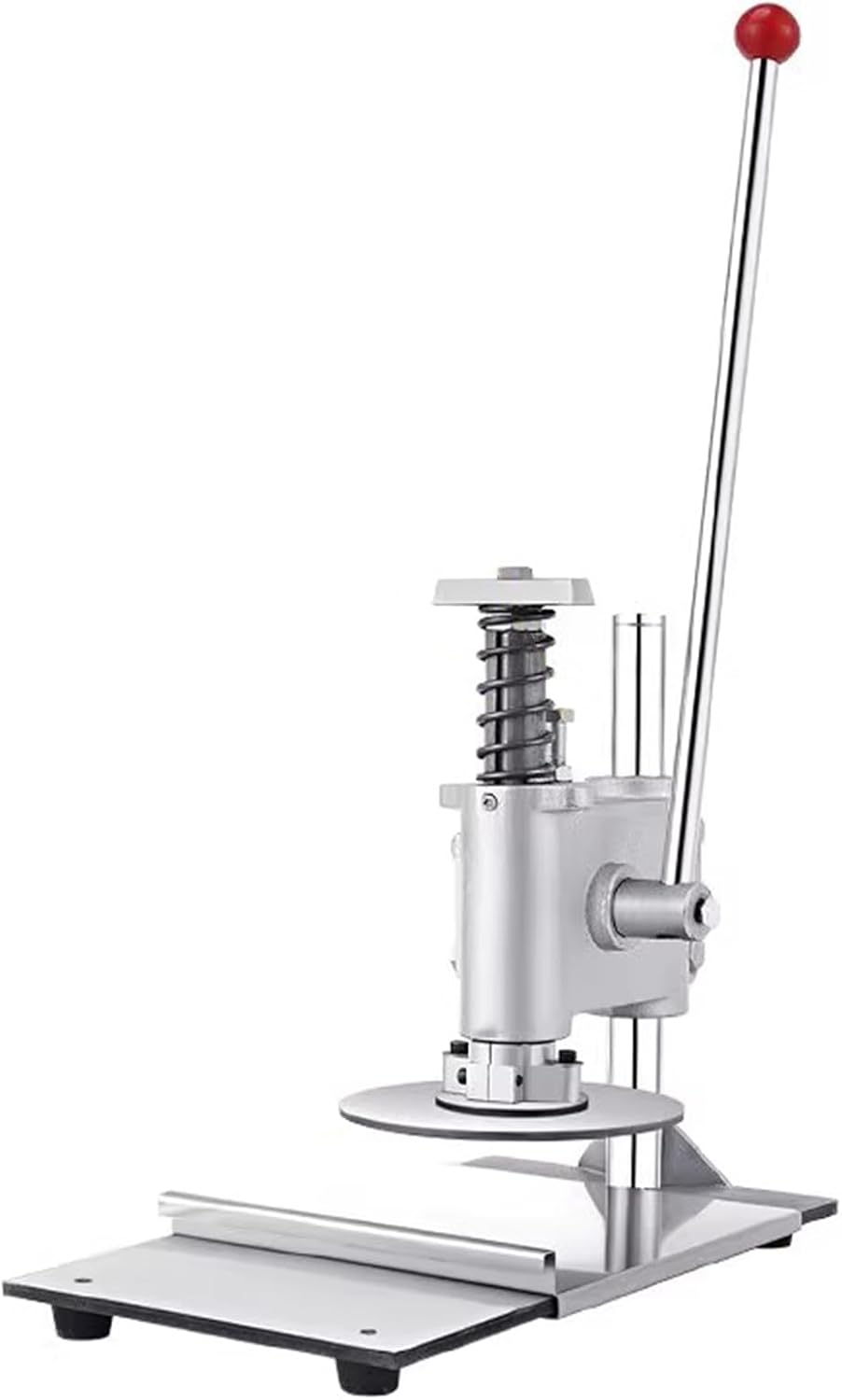 Presse à Pâtisserie à Pizza, Laminoir De Pâte à Pizza Commerciale, Laminoir Manuel en Acier Inoxydable, avec Poignée Allongée, Outil De Cuisine(Size:22cm)