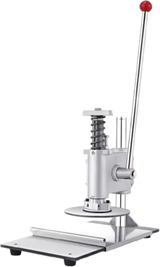 Presse à Pâtisserie à Pizza, Laminoir De Pâte à Pizza Commerciale, Laminoir Manuel en Acier Inoxydable, avec Poignée Allongée, Outil De Cuisine(Size:22cm)