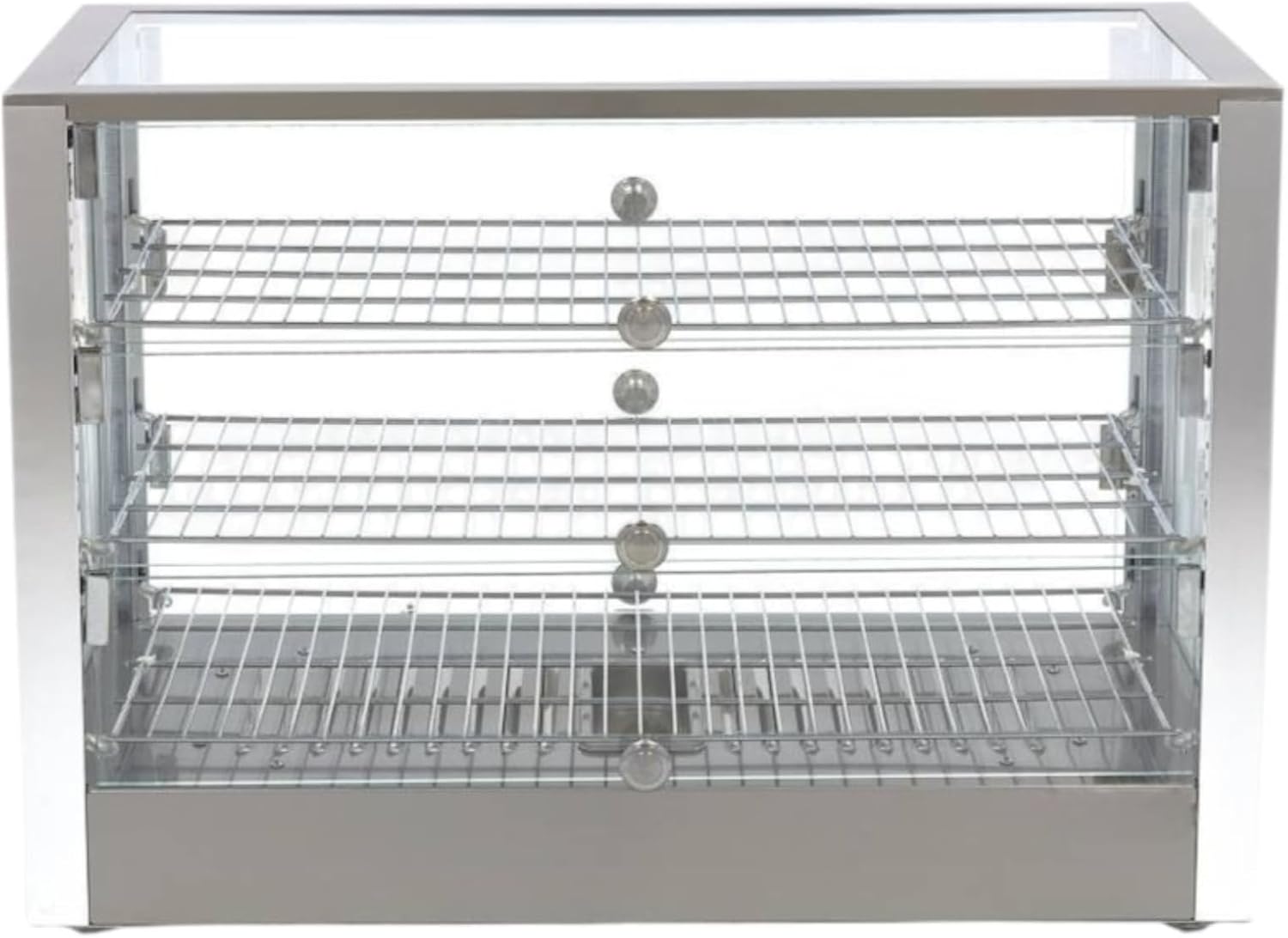 Vitrine Chauffante 115L – Acier Inoxydable – Température 30-90°C – 6 Portes – Éclairage LED – Idéale Restauration et Boulangerie