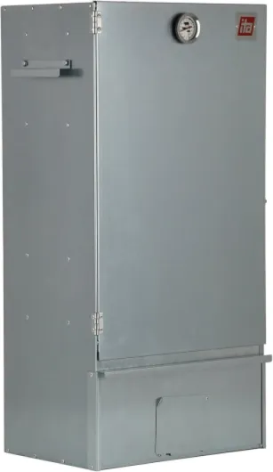 ITA Fumoir 7005 81x28x40 cm en Acier Inoxydable - Armoire de Fumage Premium avec Thermomètre & Accessoires - Résistant à la Corrosion, Durable - Fumoir pour Viande, Poisson, Fromage Smoker