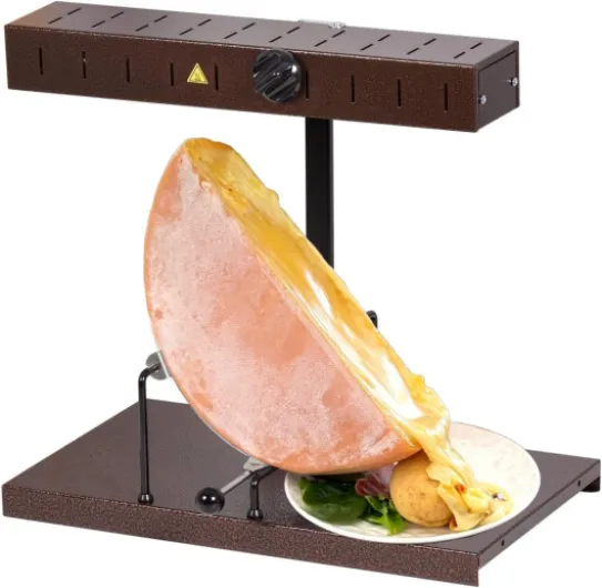 Appareil Raclette Alpage® Signature Traditionnel 6-10 Pers – Rampe Chauffante Réglable – 230V – Louis Tellier – Pour Professionnels et Familles Marron Foncé
