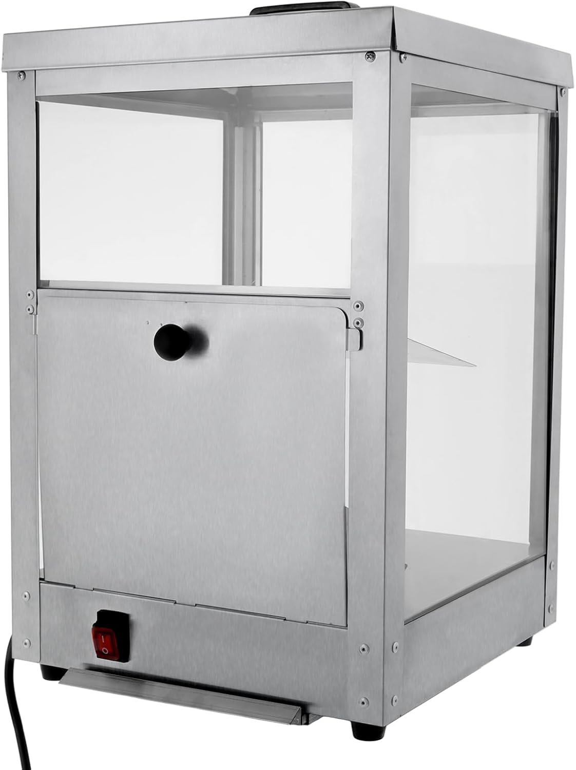 Chauffe-frites 35 l - Appareil de maintien au chaud pour gastronomie - Vitrine chauffante avec éclairage - 55 °C - 305 W 220 V - Vitrine de maintien au chaud - En acier inoxydable - Pour cinéma