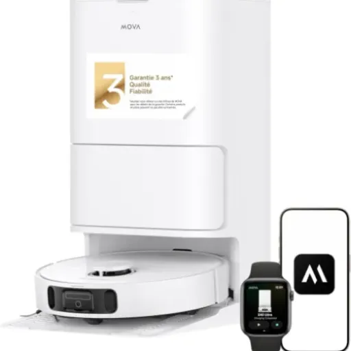 Test Mova E40 Ultra : l'aspirateur robot qui passe partout sans souci