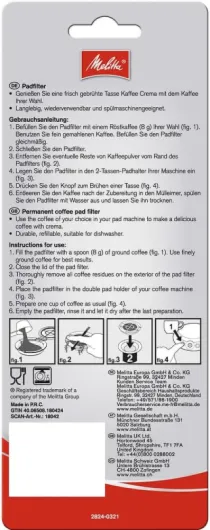 2 Dosettes Permanentes Rechargeables, Adapté aux Machines Senseo, Noir 180424 A 1