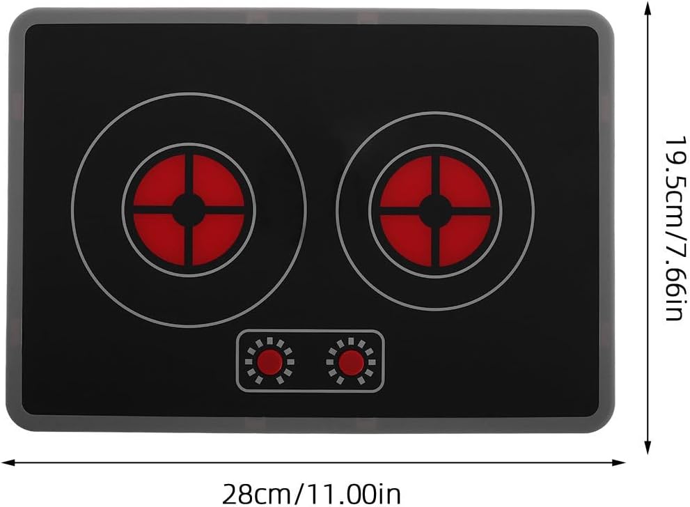 Cuisine Électroménager Garçon Fille Plaque Induction Simulée avec Sons et Lumières Accessoire de Jeu de Cuisine Modèle Luminous pour Garçons et Filles Éducatif