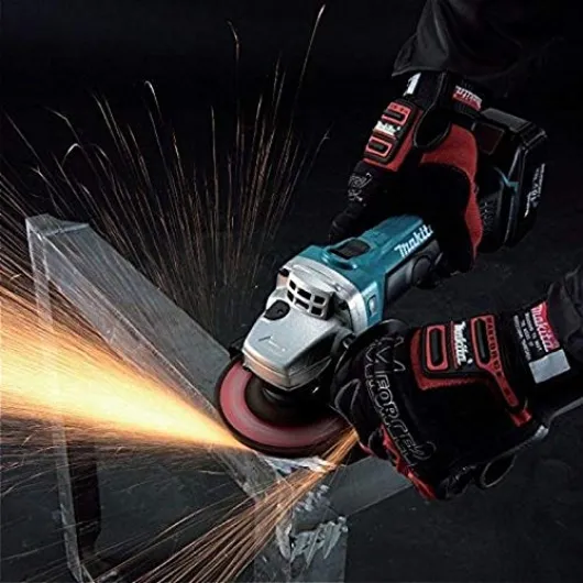 Makita DGA504Z - Mini-meuleuse à batterie 18V lithium-ion 125 mm BL seule machine sans chargeur ni batterie 60 x 450 mm,Noir Unique