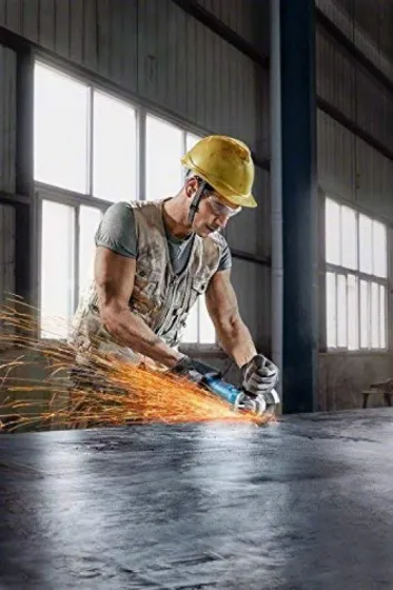 Meuleuse angulaire GWS 880 (Ø disque 125 mm, puissance 880 W, régime à vide : 11 000 tr/min, poignée auxiliaire, capot de protection, écrou / flasque de serrage, clé à ergots)