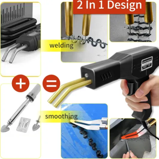 220W Soudure Plastique 2 en1 Soudeuse Plastique Kit Reparation Plastique Soudage Plastique avec 800Pcs Agrafes,40Pcs Bâtons Soudage & 2Pcs Outil de Truelle pour Réparer un Auto/Moto Pare-chocs (noir) 220W Noir