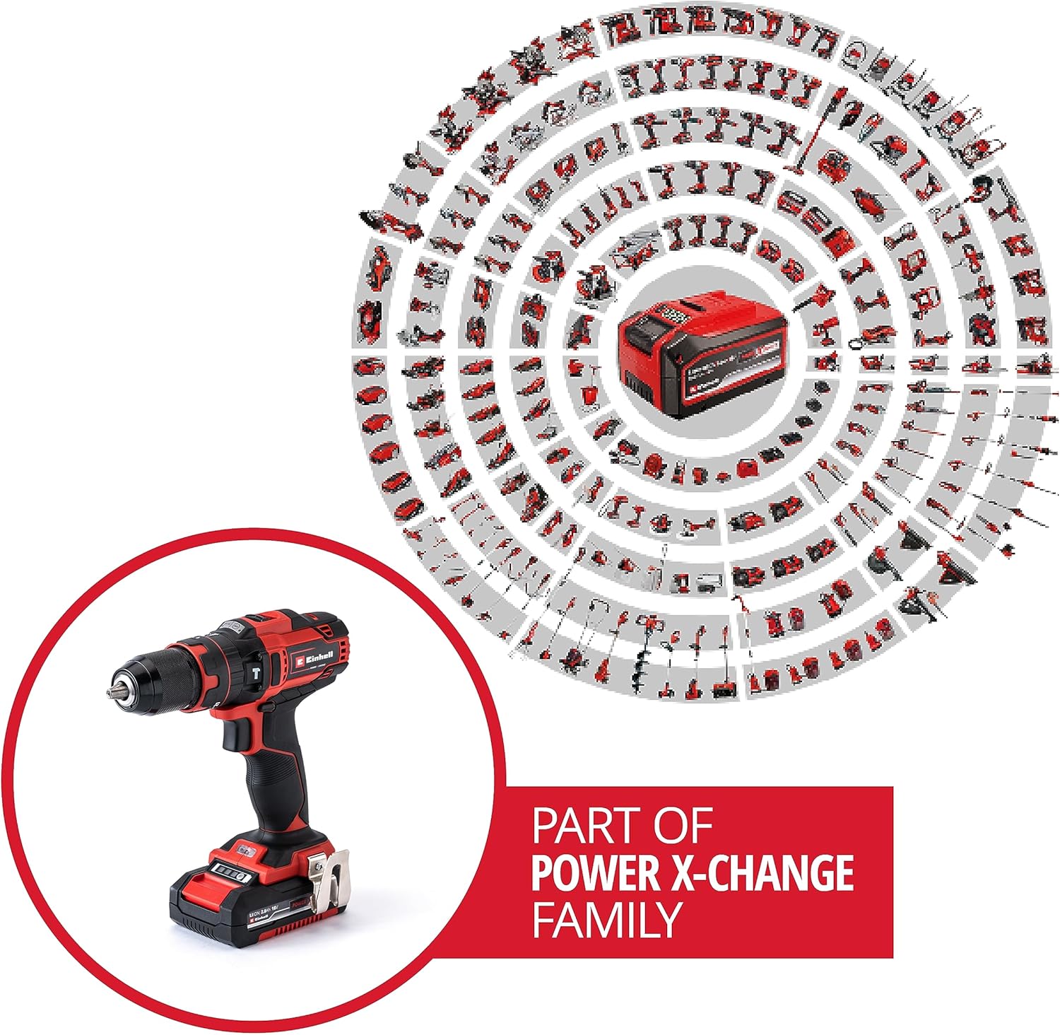 Perceuse Visseuse à percussion sans fil TE-CD 18/40 Li-i +64 (2x2,0 Ah) Power X-Change (Li-Ion, 18V, Couple 40 Nm) Livré avec 2 Batteries 2,0Ah, Chargeur et 64 Accessoires 40Nm Avec 2 Batteries 2,0Ah + Chargeur + Malette
