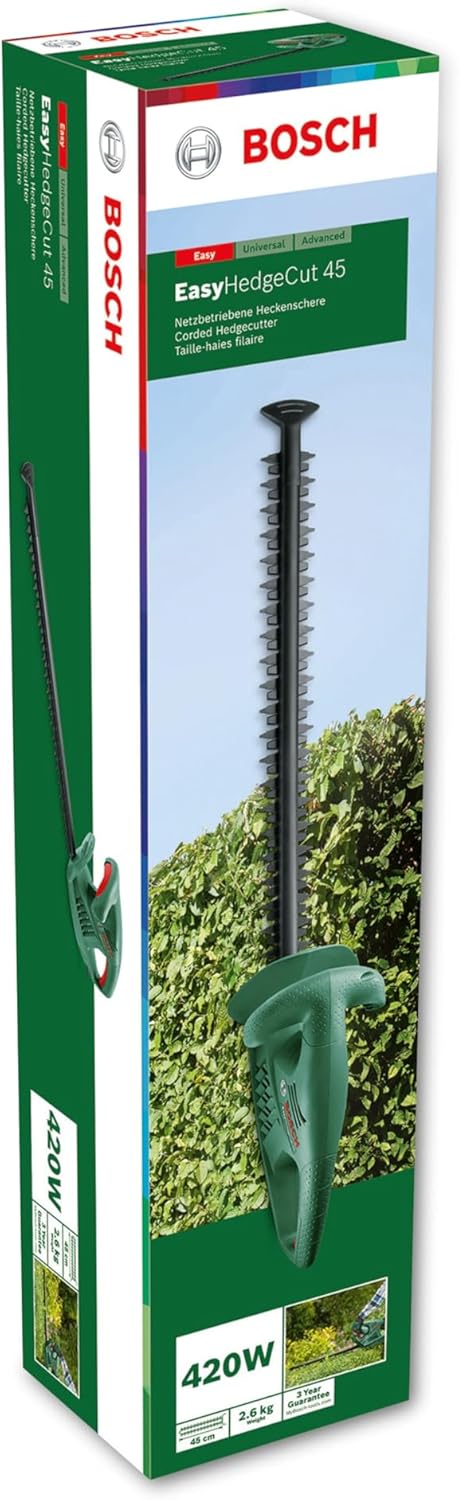 Taille-Haies électrique - EasyHedgeCut 45 (420 W, Lames de 45 cm, dans Un Emballage en Carton) Vert Tailles-haies - lame de 45 cm Tailles-haies - lame de 45 cm
