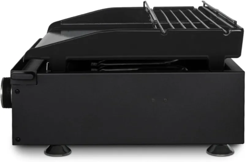 H.Koenig Plancha PLX1042 au Gaz 4 Brûleurs U Acier Inoxydable, Plaque Cuisson Fonte Émaillée, Alimentation Gaz Propane ou Butane, Répartition Homogène de la Chaleur, Température réglable jusqu'à 350°C