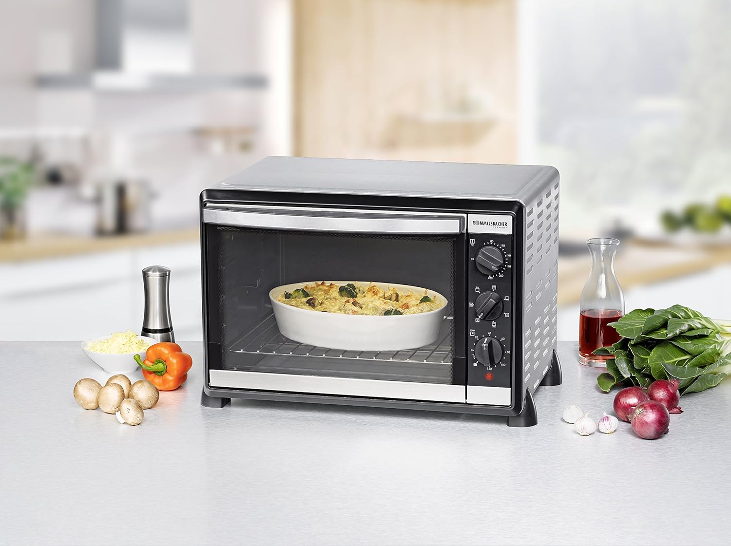 Rommelsbacher BG 1805/E Four & Rôtissoire 42 L enacier inox 42 Liter Noir