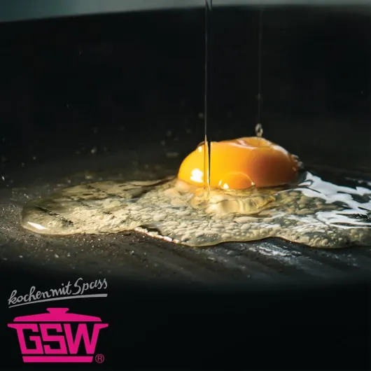 GSW Rôtissoire Universelle Gourmet Granit – rôtissoire avec couvercle, idéale pour mijoter, griller et rôtir, pour induction et four – Noir, Fonte d'aluminium, 6 litres