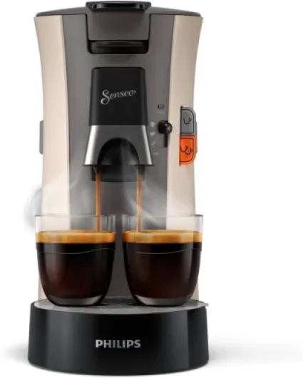 CSA240/31 Machine à Café à dosettes SENSEO Select Eco, Intensity Plus, Cream Plus, Fonction Memo - 100ml, Nougat Black