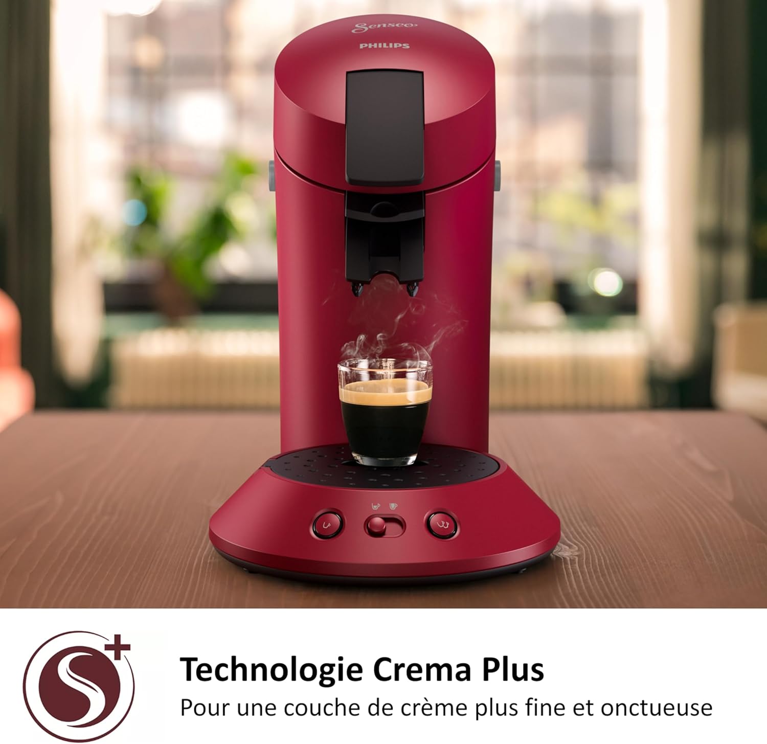 CSA210/91 machine à café dosettes SENSEO Original+, Rouge