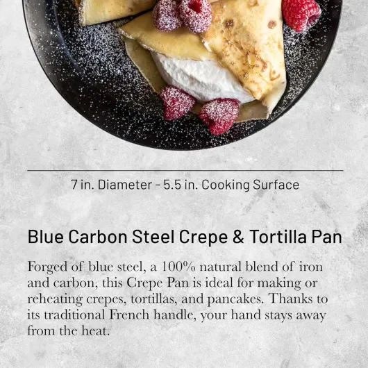 Poêle à crêpes FORCE BLUE en acier - Diamètre 18 cm - Diamètre 18 cm Unique