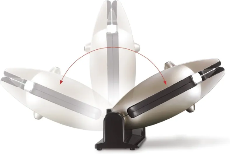 Gaufrier Premium, 1200W, Fabriqué en France, Réversible sur son socle, Cuisson personnalisée, Plaques amovibles, Multifonction, Nettoyage sans effort, 019122