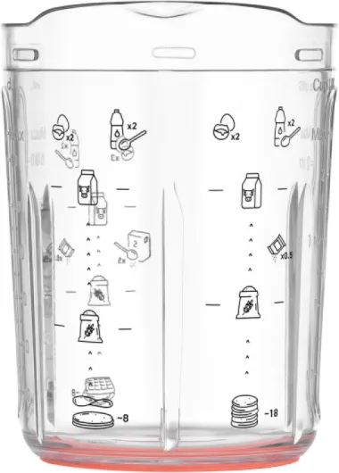 Crêpes Express Batteur intelligent, 900 ml, Gaufres Crêpes Pancakes en 2 minutes, Pâte sans grumeaux, Fait maison, Résultats parfaits, Facile à utiliser, 3 recettes graduées intégrées K1844404