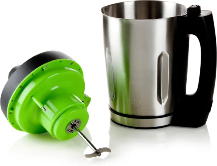 DOMO DO498BL Mixeur à soupe - 1,6 L - Blender mixeur pour smoothies, compotes et boissons végétales - 3 programmes - Argent/Noir