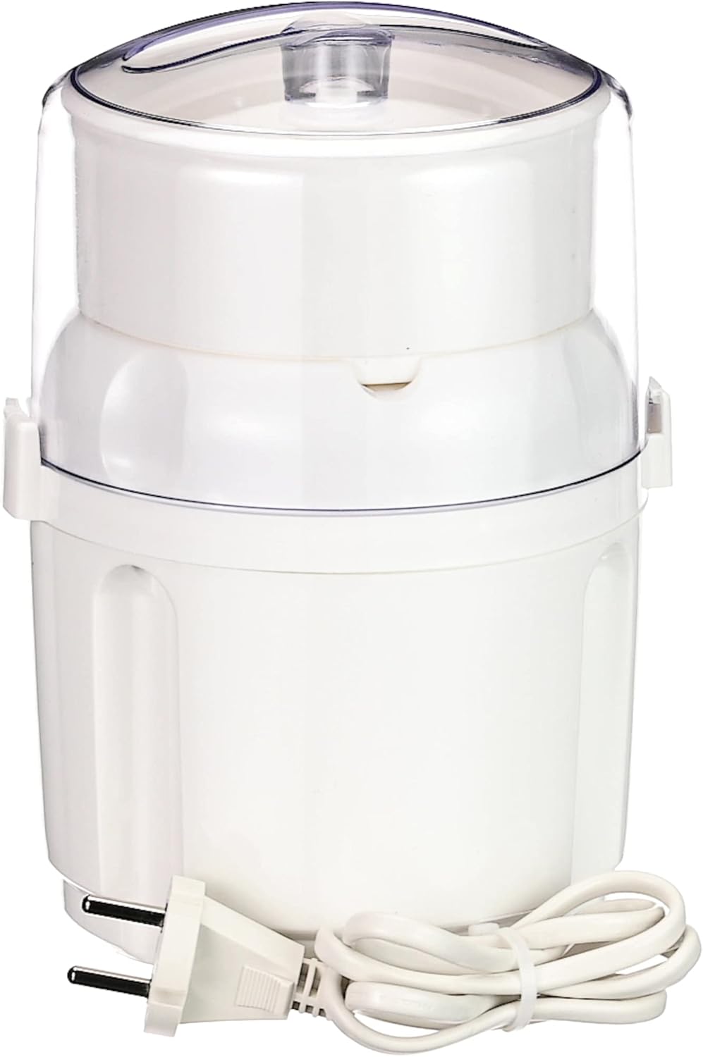 AD5601 Hachoir à Moulinette 800 W Poignée, Mélange et Court Système 1-2-3 Utilisation Rapide Lame Inox Blanc/Rouge 800 W Hachoir