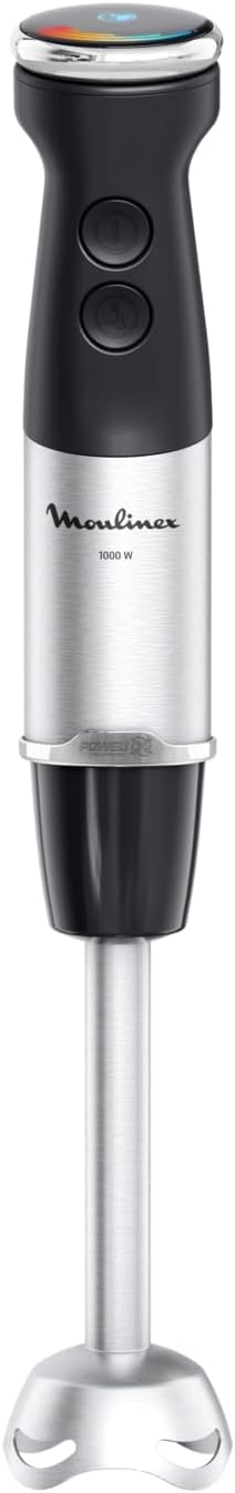 Quickchef+ Pied Mixeur, 1000 W, Silencieux, 20 vitesses, Mode turbo, Accessoires hachoir compact, Hachoir mixeur XL, Fouet DD67L810, Noir