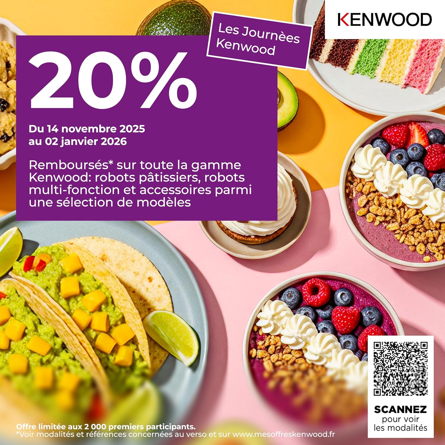 Titanium Chef Baker KVC65.001WH, Robot Patissier Avec Balance Intégrée, Incl - Ensemble Pâtisserie 3 Pièces, Spatule & Protection Éclaboussures, 1200W, Blanc 1 bol