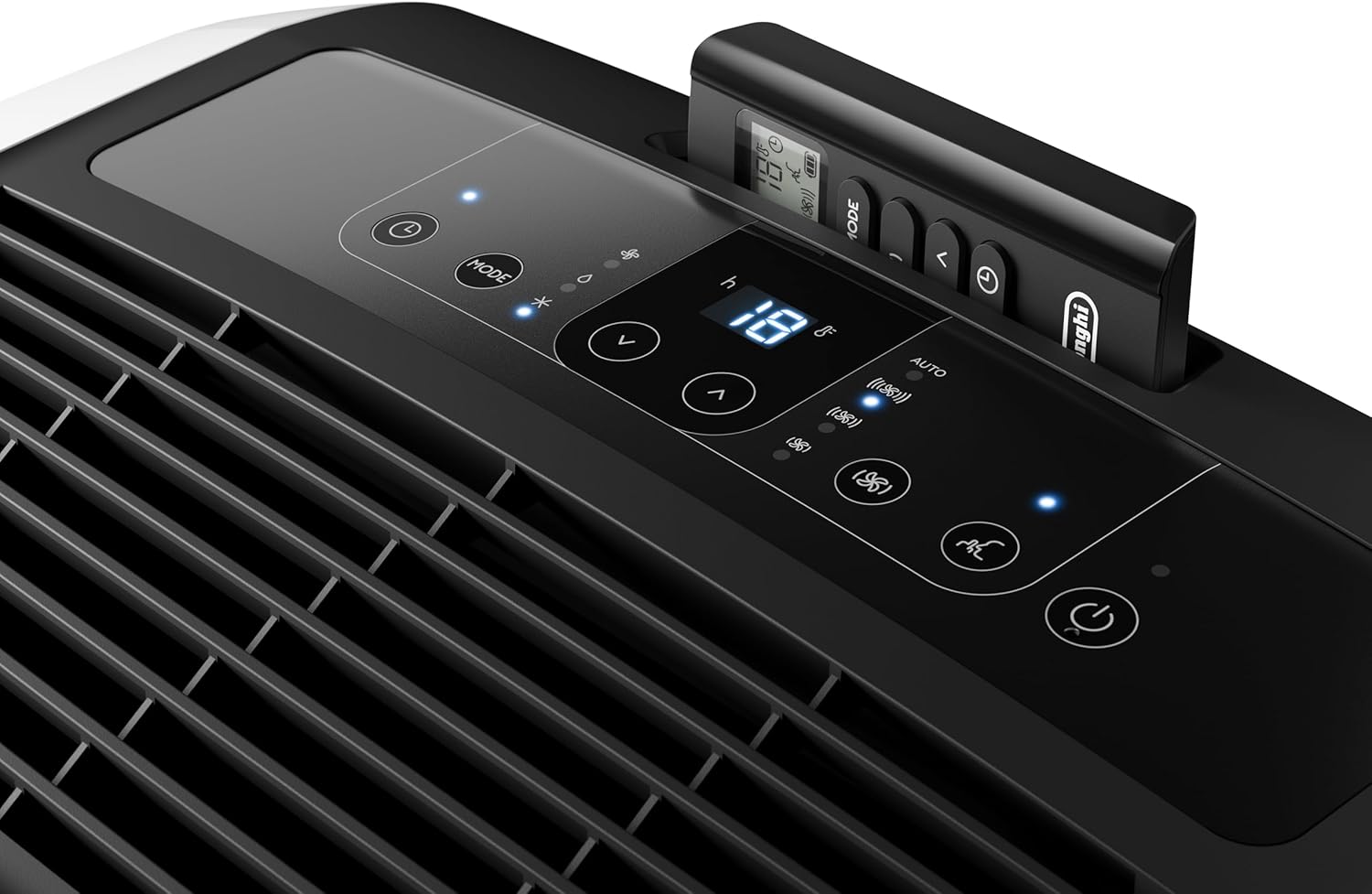 De'Longhi Pinguino PAC EM93K.1 SILENT, Climatiseur Portable Silencieux, 10.500 BTU/h, Jusqu'à 90m3, 3 Vitesses, Minuterie 24h, Kit de Fenêtre Inclus, Gaz R290, 63dB, A, 2.6 kW, Blanc