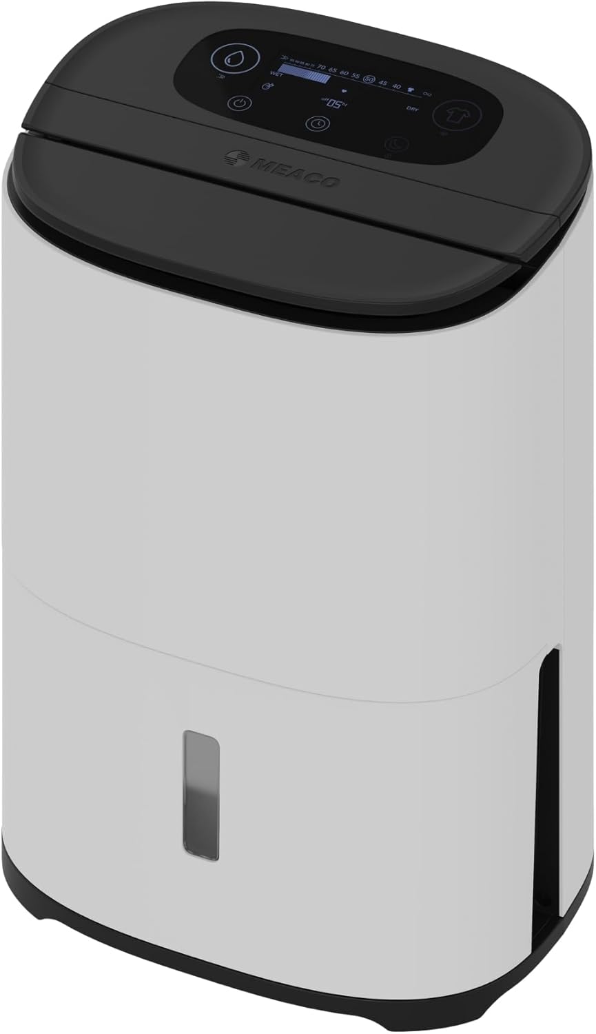 AreteOne® 10L Déshumidificateur & Purificateur d'air HEPA pour une grande maison de 42m² Élimine la condensation et l'humidité et purifie l'air Charbon de Bois AreteOne-10L