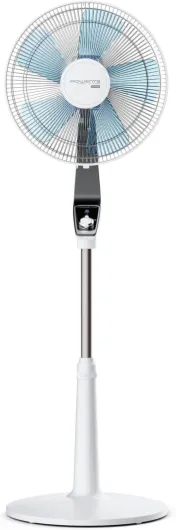 Turbo Silence Ventilateur pied 40 cm, Puissant, Flux d’air 72 m3/min, 45 dB(A), Oscillation automatique, Orientation réglable, Grille ultra-sécurisée VU5640F2