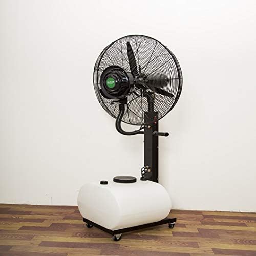 GUHPZA Ventilateur de brumisation oscillant de 61 litres-Ventilateur de pulvérisation d'humidificateur à atomisation Industriel, Ventilateur de Sol Debout
