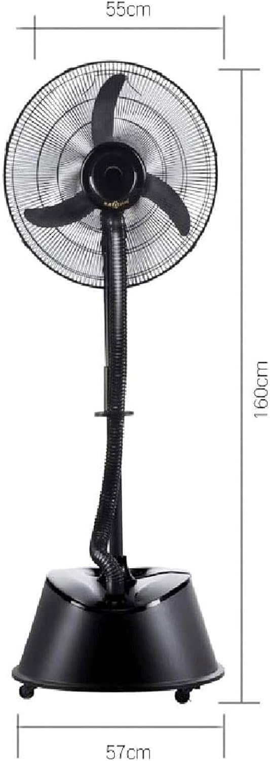 Ventilateur de refroidissement à brumisation à grande vitesse, ventilateur oscillant sur pied d'humidificateur à pulvérisation puissant de 20 pouces 320 W for entrepôt industriel et commercial