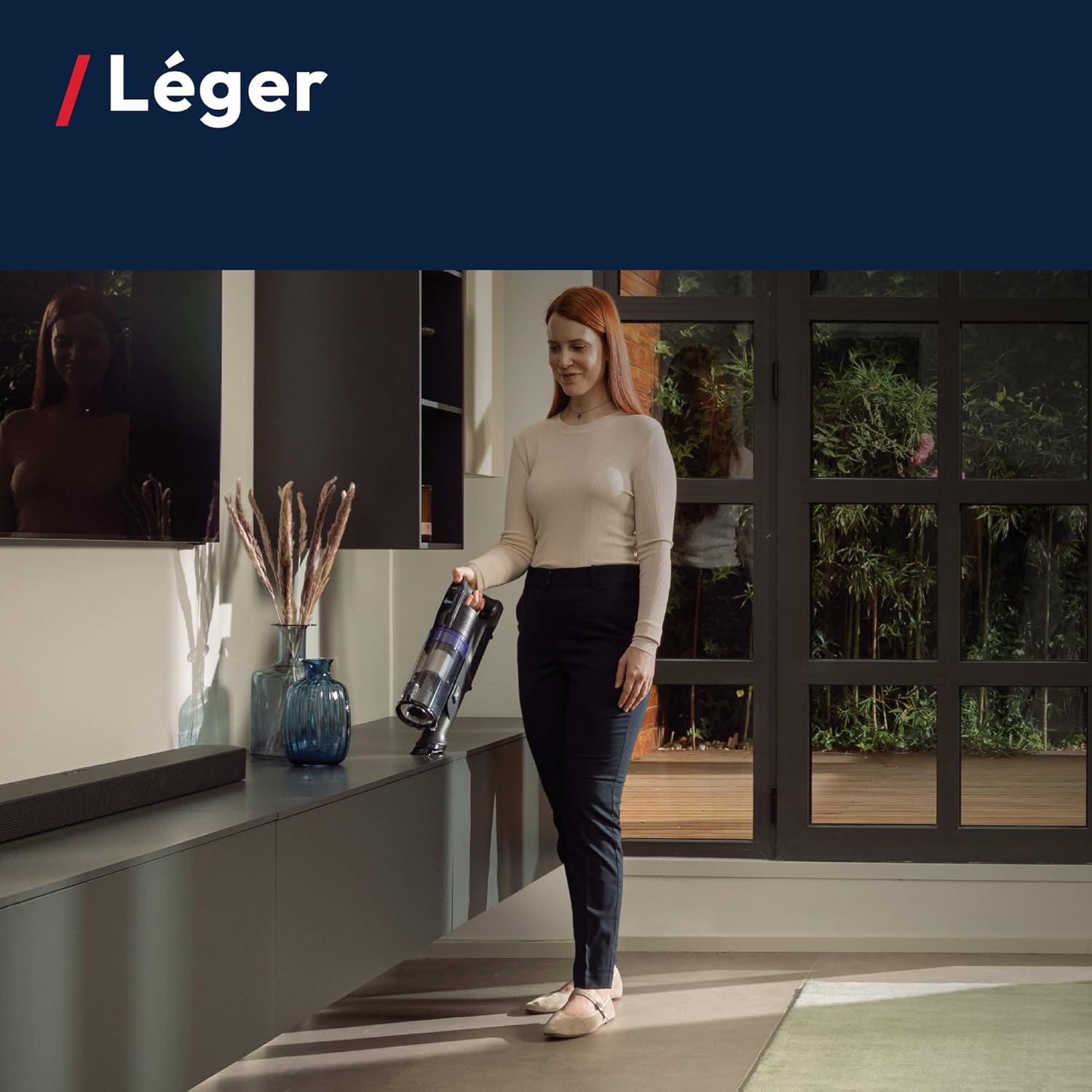 HF1 Plus Aspirateur Balai sans Fil Puissant Léger,165W, Brosse Anti-emmêlement, Multi-sols Eclairage LED, Mode Turbo, Vidage 1 clic, Batterie Amovible, Position Parking HF1PZ10H HF1 Plus Tous Sols