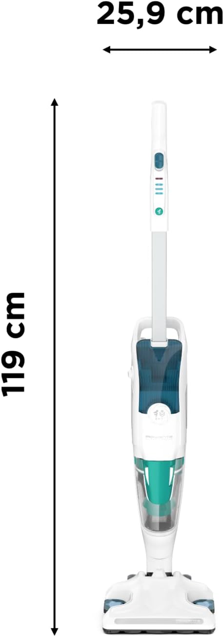 Nettoyeur vapeur 2-en-1, Aspire et lave simultanément, Elimine 99,9 des bactéries, Pour tous les sols, Sans détergent, Diffuseur d’huiles essentielles, Clean et Steam Revolution RY7757WH