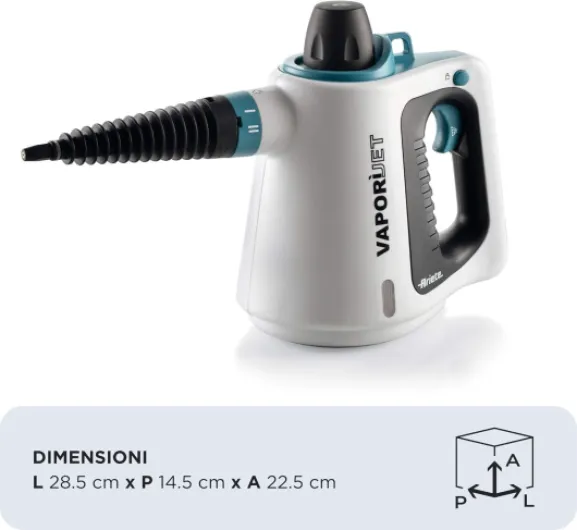 4137 Nettoyeur vapeur portable 250 L 1050 W Noir, Turquoise, Blanc