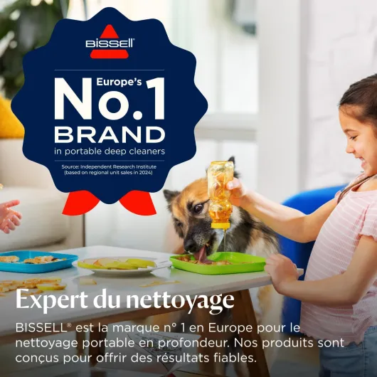 SpotClean ProHeat Advanced, Shampouineuse, Shampouineuse Canapé Compact Multi-surfaces, Nettoyeur Canapé Tissu Moteur 1125W, Triple Nettoyage taches tenaces, Filaire, 3924N