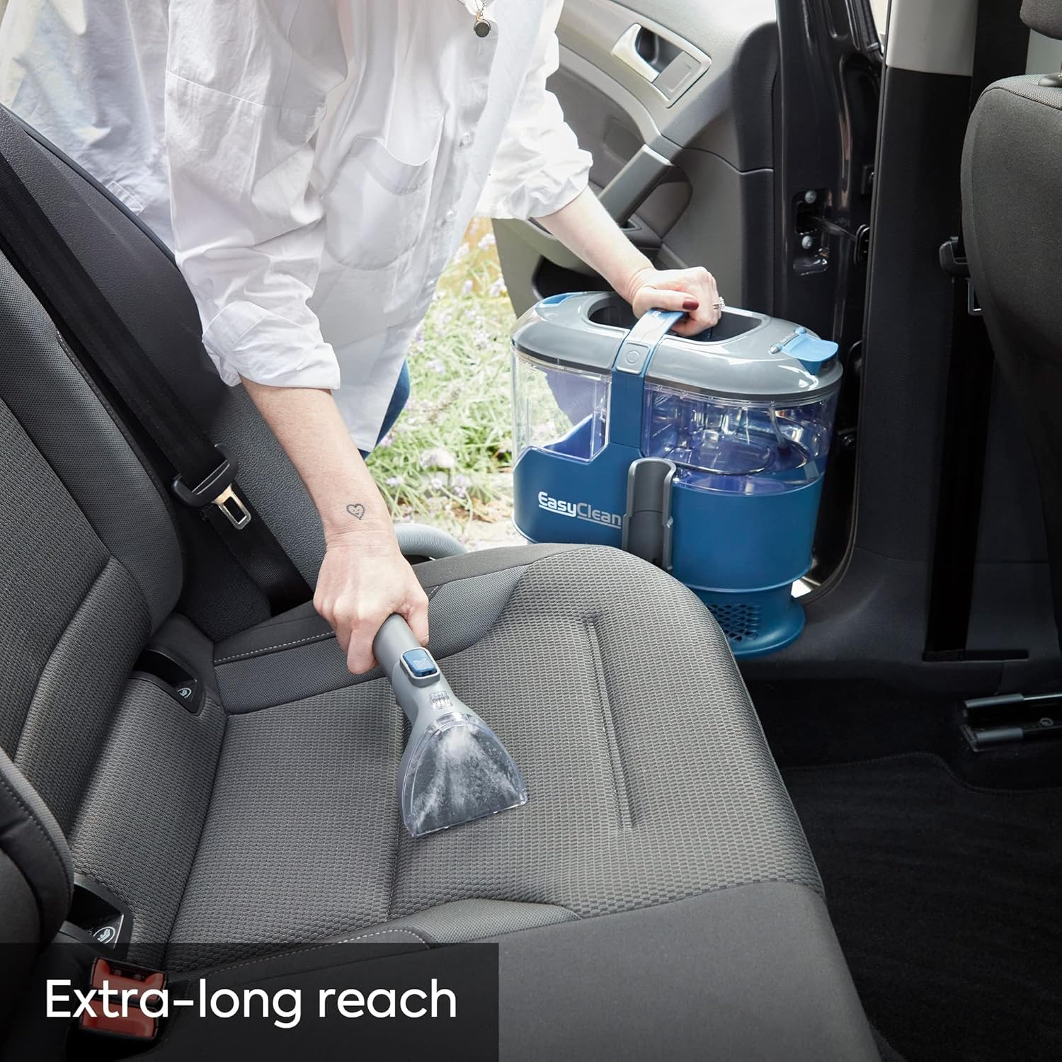 SCA0801 Aspirateur Nettoyeur de Tapis pour canapé, Tapis, Rembourrage, Voiture - Aspirateur Eau-Sec Forte Aspiration Lavage Eau décontamination - 800W