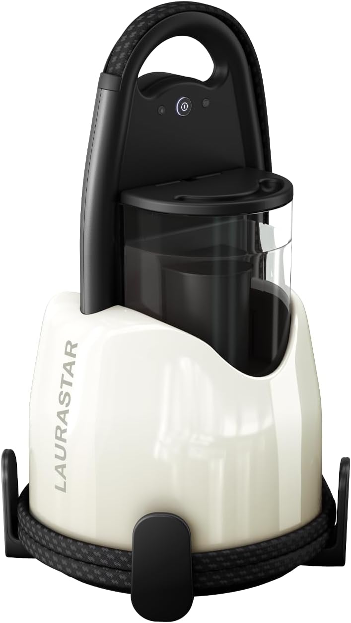 Lift Pure White, Centrale Vapeur Nomade 3en1, Repasse, Défroisse et Purifie Vos Textiles, Vapeur Hygiénique, Design, Réservoir Amovible, Repassage Vertical, Blanc Blanc Unique