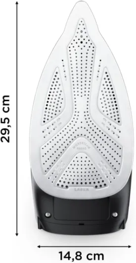 Focus Excel Fer à repasser vapeur, Puissance 2700 W, Débit de vapeur de 45 g/min, Fonction pressing de 180 g/min DW5325D1