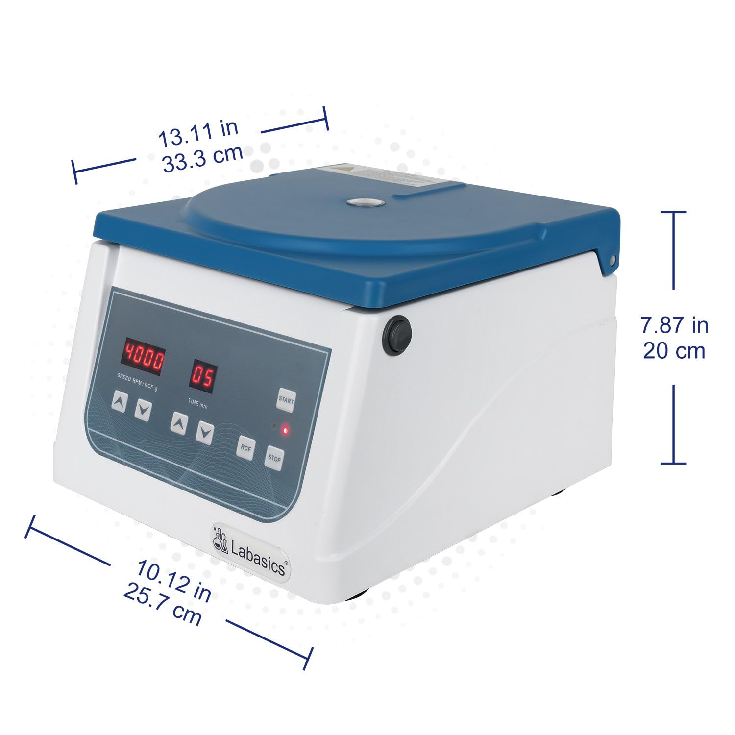 Centrifugeuse de Paillasse, 220V/60Hz, Centrifugeuse Numérique Basse Vitesse avec Rotor D'angle 10 ml x 12, Vitesse Maximale de 4000 TR/MIN, Force Centrifuge Maximale de 1780xg