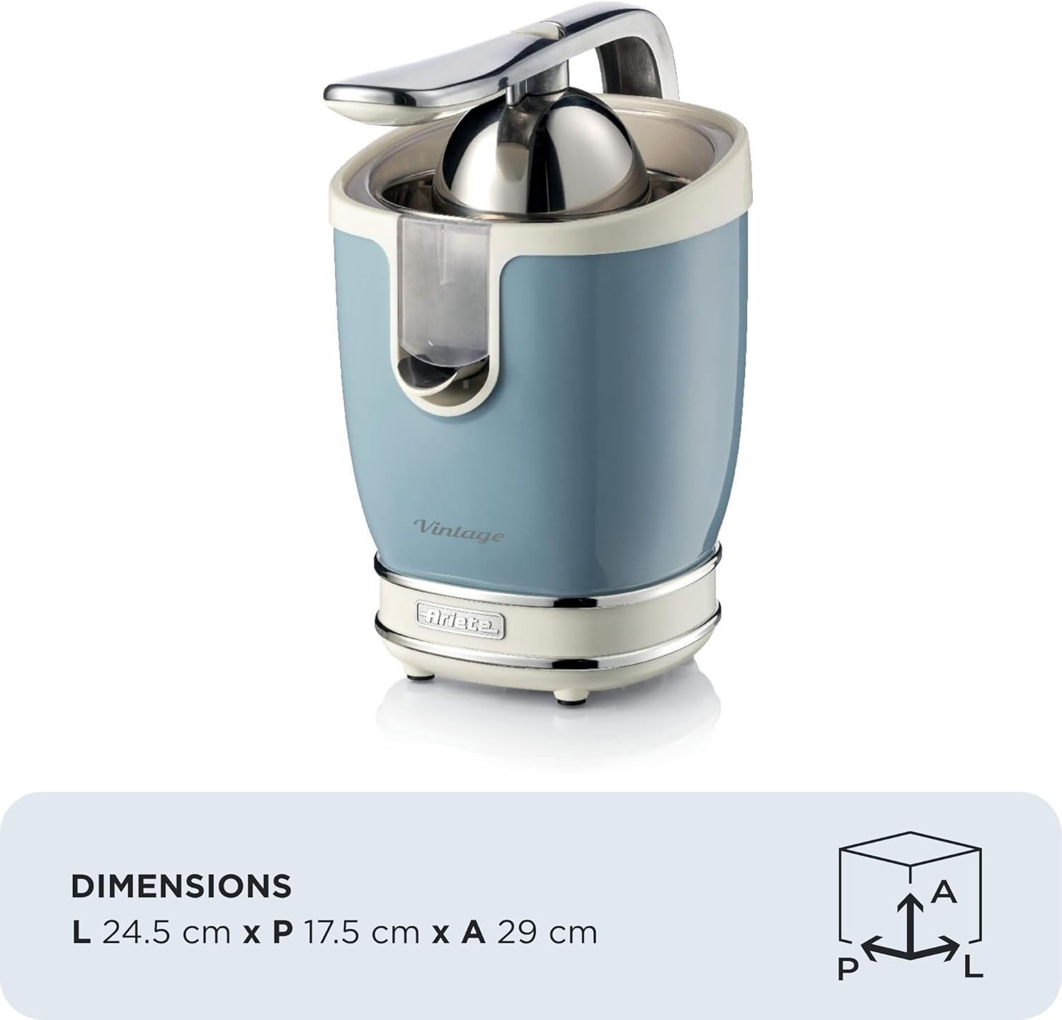 Centrifugeuse électrique Ariete VINTAGE Bleu