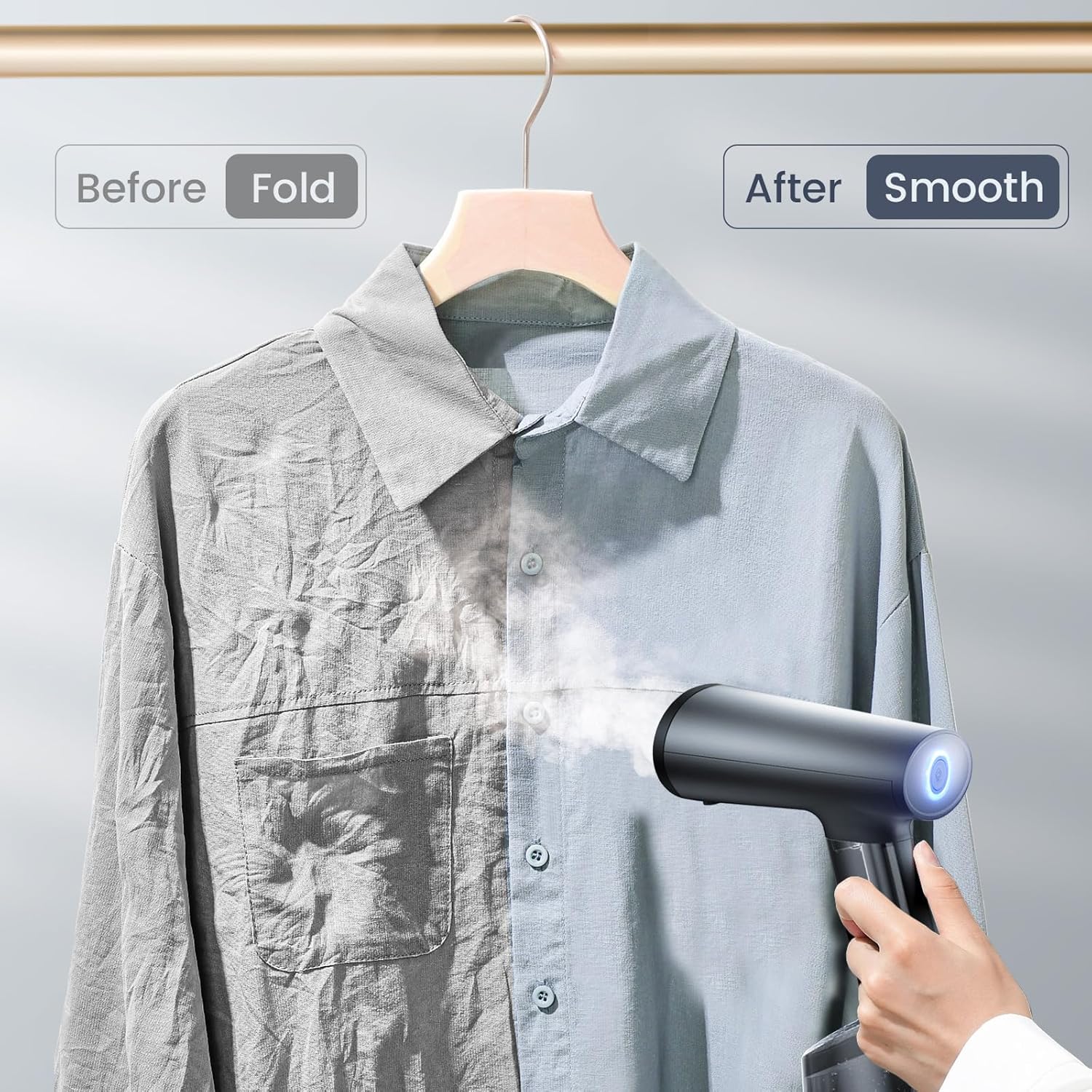 Defroisseur Vertical,Steamer, pour vapeur verticale et horizontale, chauffage rapide, élimination rapide des plis Defroisseur a Main Accessoires pour générateurs vapeur