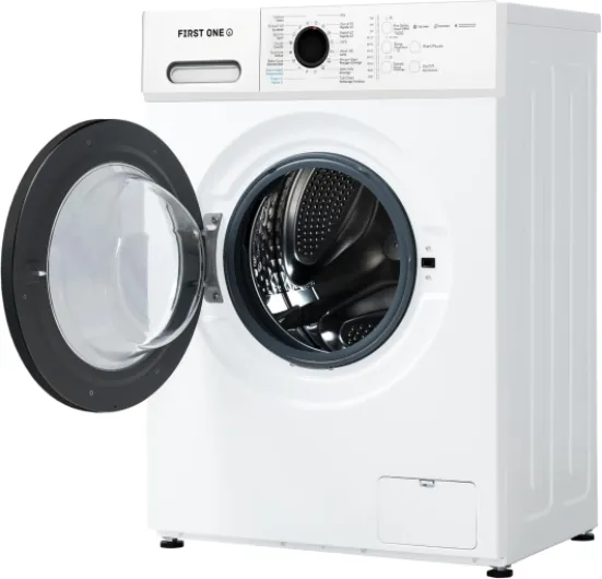 Lave-linge frontal FIRST ONE FLL71200WH - 7 Kg - 1200 tr/mn - 16 programmes - Eco - Intensif - Rapide – Très Faible conso Classe A-10%
