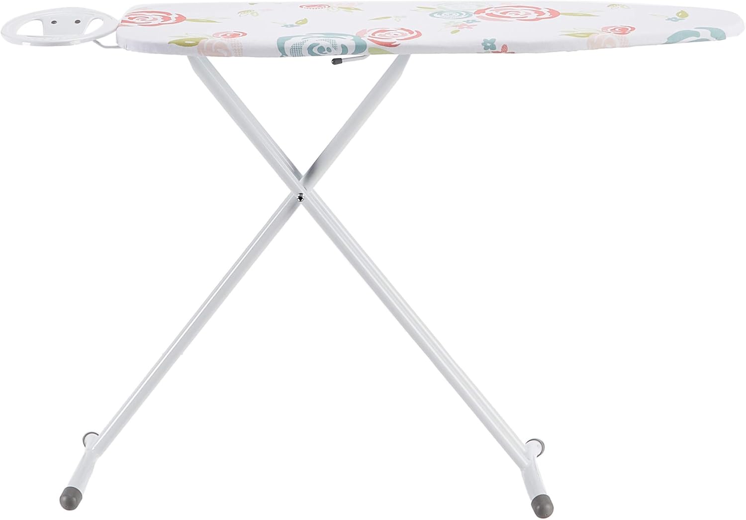 Planche à repasser avec repose-fer ovale, Classica, Petit format, 109 x 35 cm - Blanc, À fleur, 131.5 cm x 34 cm x 87 cm Blanc 109 x 35 cm Sans étagère