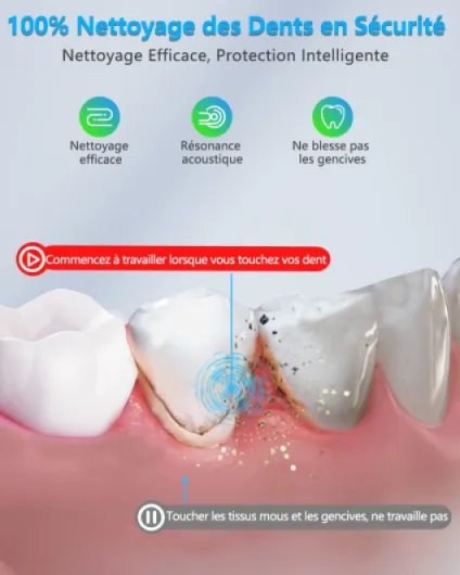 Kit Detartrage dents - Brosse à Dent Élimine 99% du Tartres et Plaques - Détartreur Oral et Blanchiment Dentaires - Hygiène Dentaire Haleine Fraiche Hydropulseurs et Irrigateurs