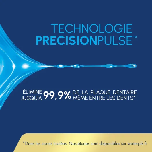 Advanced - Hydropulseur Dentaire Sans Fil, Jet Dentaire Portable Rechargeable avec Câble USB, Élimine la Plaque, 3 Niveaux de Pression, Bleu (WP-583EU) Cordless Advanced, 583 Blue