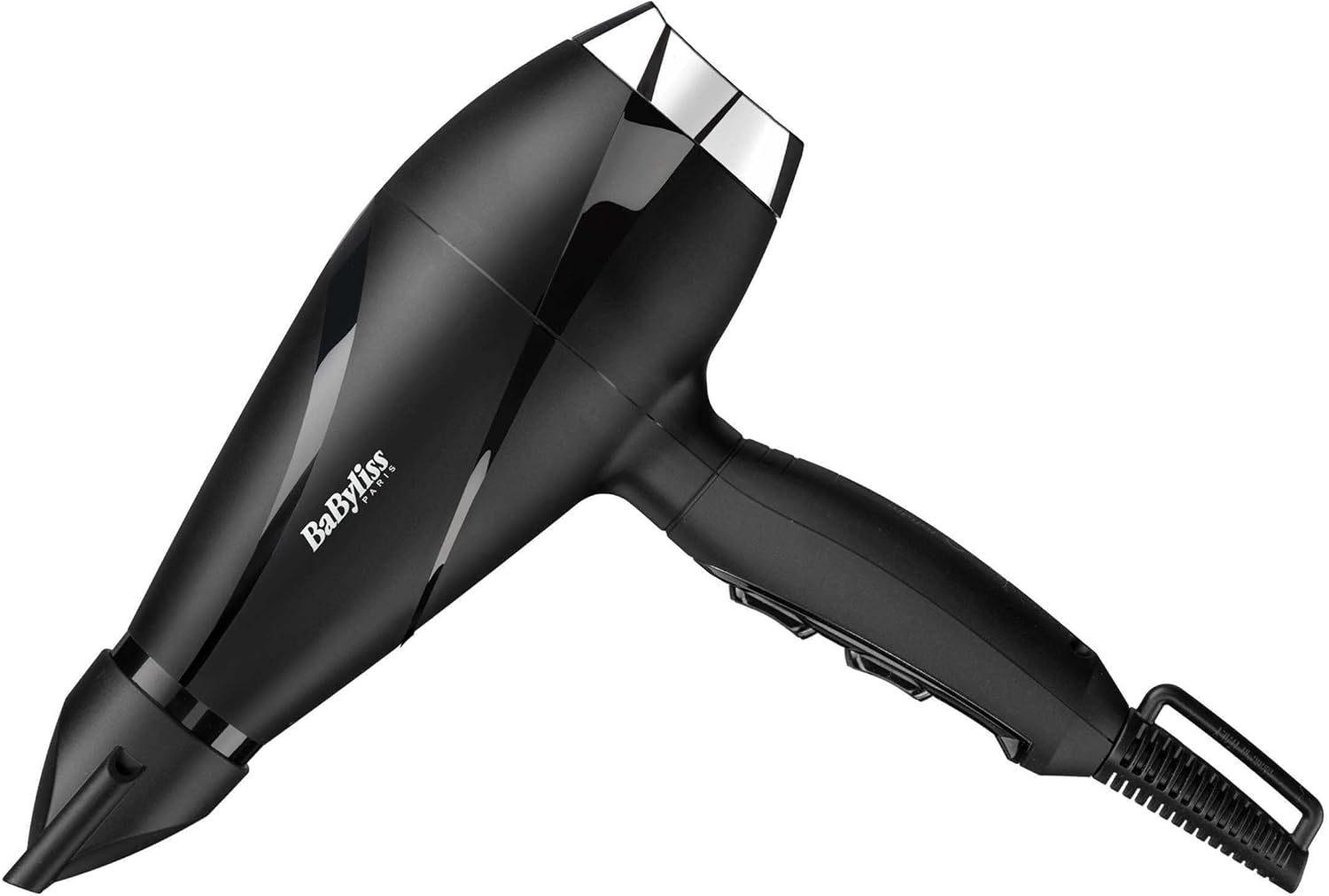 Sèche-cheveux Shine Pro 2200 - 2200W, Technologie ionique, Technologie anti-frisottis, Diffuseur et concentrateur inclus, Fabriqué en Italie, Noir, 6713DE Nouveau