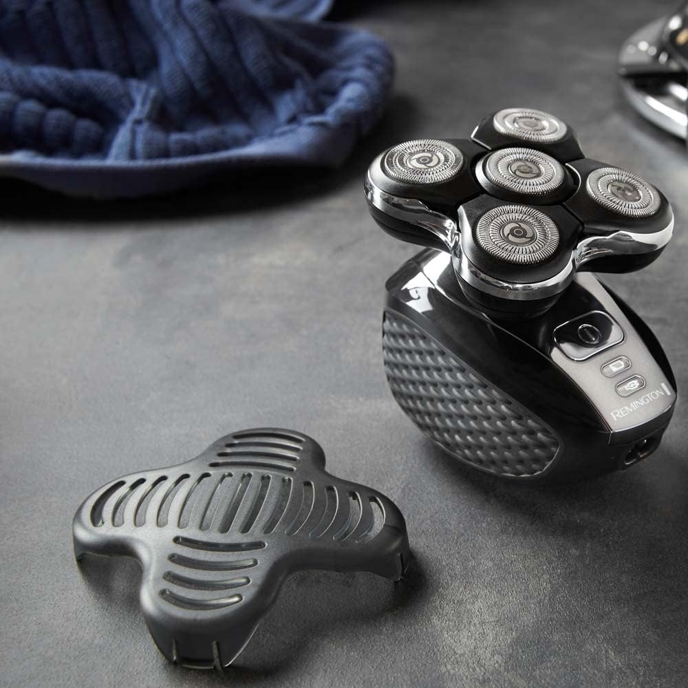 Rasoir électrique [Spécial Tête rasée/chauve] RX5 Ultimate (Ultra Rapide & Facile, 5 têtes rotatives flexibles, Résultat Précis, Utilisation sans Fil 50min,Wet&Dry) Tondeuse XR1501 Rasoir tête chauve