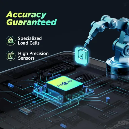 Balance Pese Personne Numérique Pour de Salle de Bain 550lb avec Plateforme Ultra-Large et Grand Écran LCD, Pese Personnes Haute Précision avec Capacité Extra- Élevée Bleu-Noir