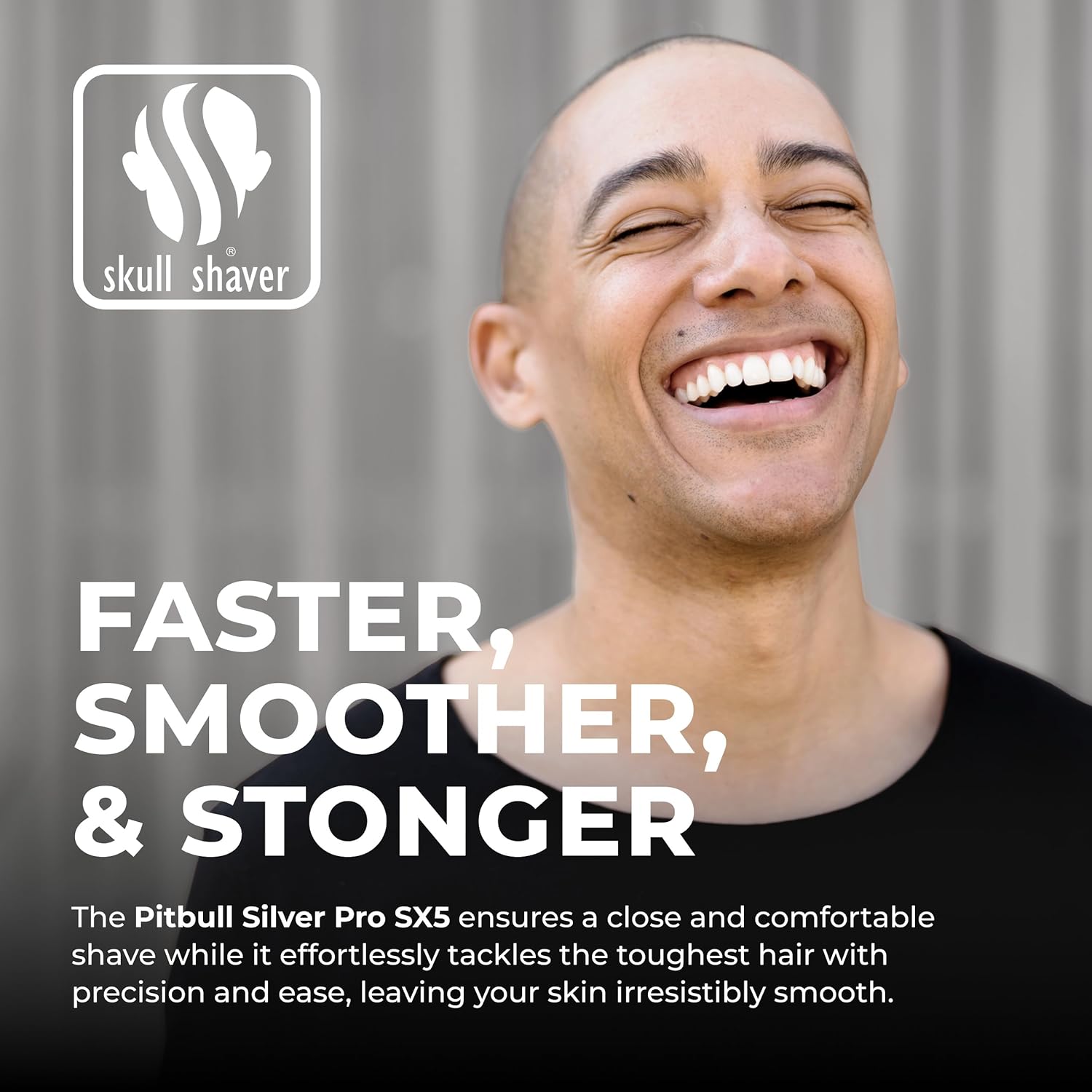 Pitbull Silver Pro SX5 - Rasoir Tête et Visage - Électrique pour Homme, Humide et Sec, Sans Fil, Résistant à l’Eau - Performances Améliorées PBSX5