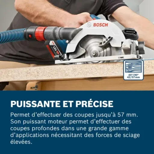 Test Bosch Professional GKS 18V-57 G : la scie sans-fil qui fait le job